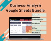 Business Analysis Google Sheets Templates | Business Plan, SWOT, Risk Assessment
