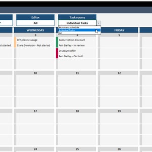 Content Calendar Template Show Way