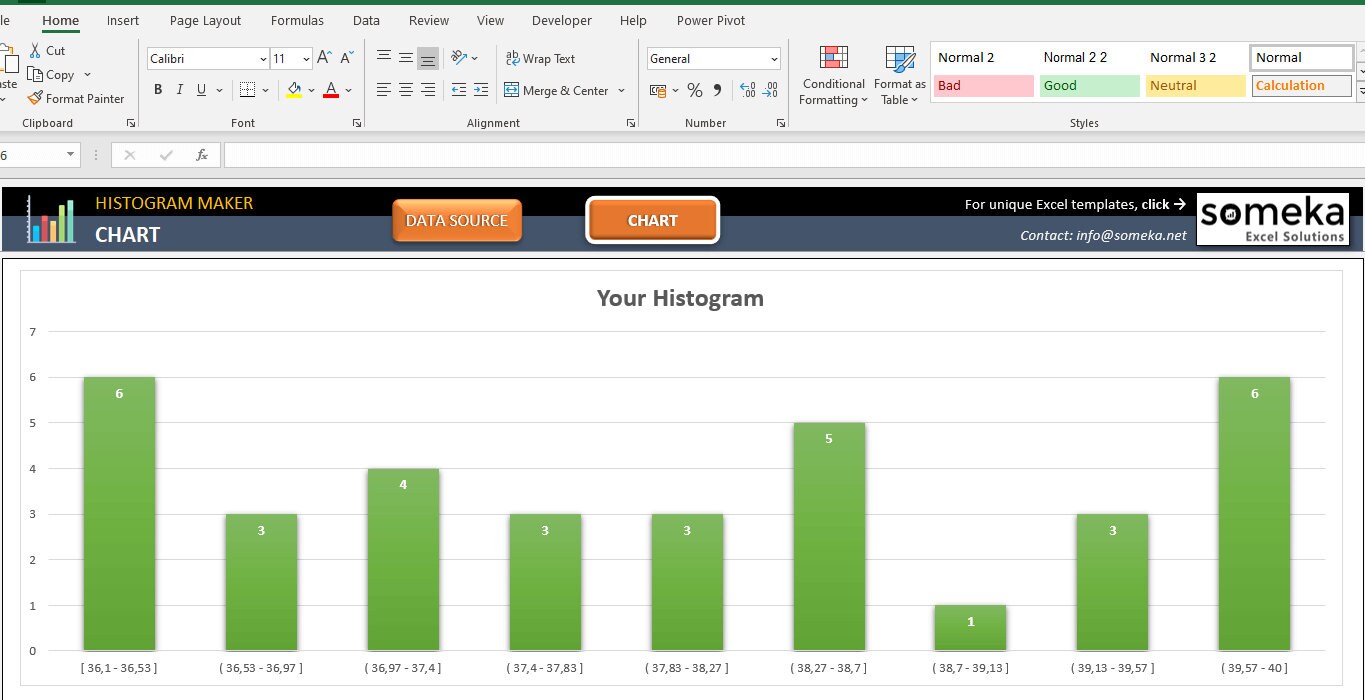 Histogram Creator Template Histogram Maker Excel Template Printable