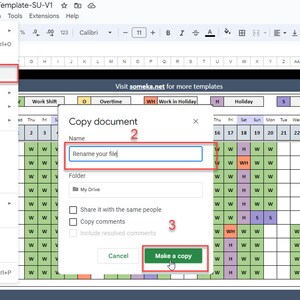 Employee Attendance & Payroll Google Sheets Template - Etsy