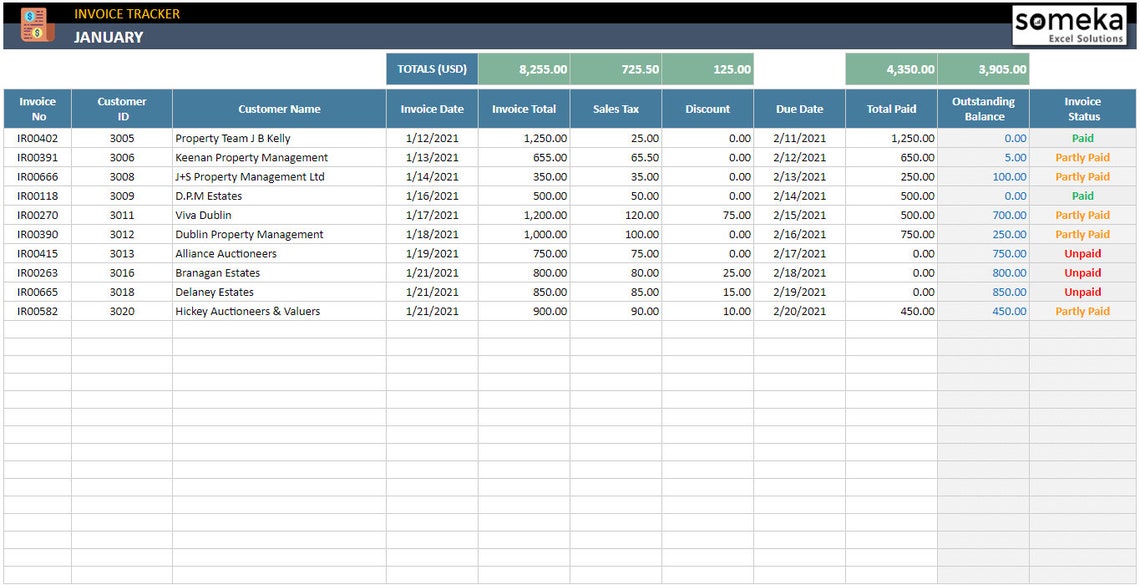 Invoice Tracker Google Sheets Template Invoice Spreadsheet Keep