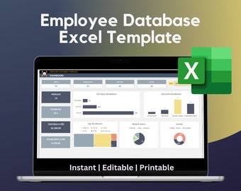 Employee Database Excel Template: HR Management Tool
