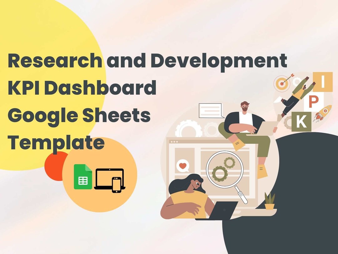 Research & Development KPI Dashboard Google Sheets Template Key