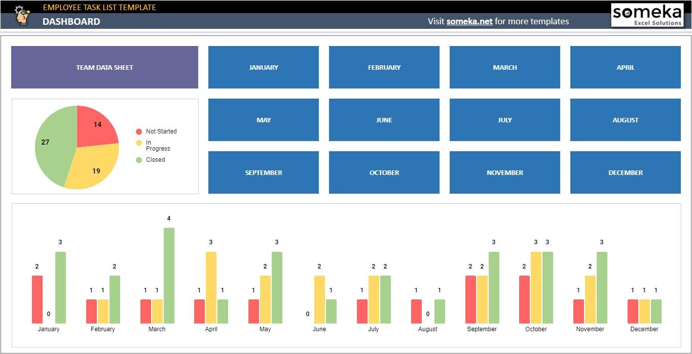 Employee Task List Google Sheets Template Team To Do List Tool Task