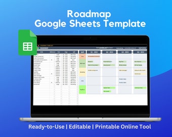 Google Sheets Roadmap Template: Project Tracker (Online)