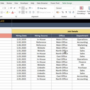 Employee Database Template | Excel Tool for Business | Excel Template ...