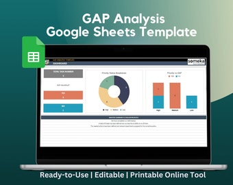 Gap Analysis | Google Sheets Template | Identify the Gaps Between Two States | Business Analysis