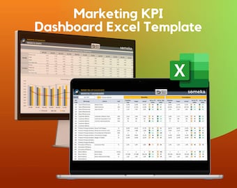 Marketing KPI Dashboard: Excel Report Template