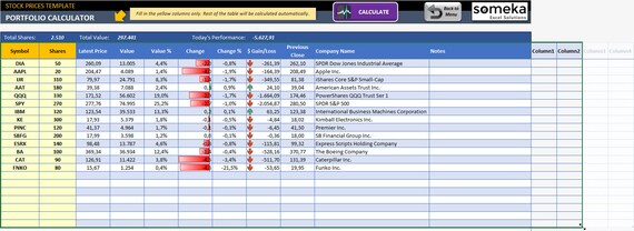 excel stock price calculator real time stock quotes business solutions excel stock price