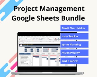 Project Management Google Sheets Templates Bundle | PM Tools Collection in Google Sheets