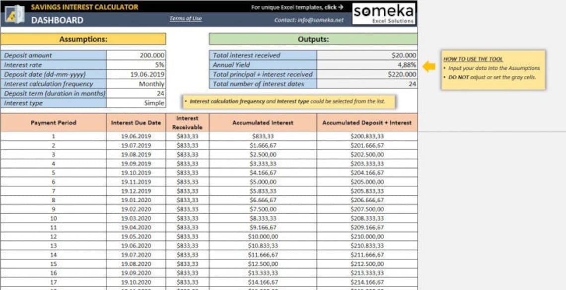 excel-savings-interest-calculator-personal-tools-simple-compound