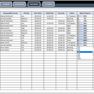 Kanban Board Excel Template | Agile Project Management | Task Tracker ...