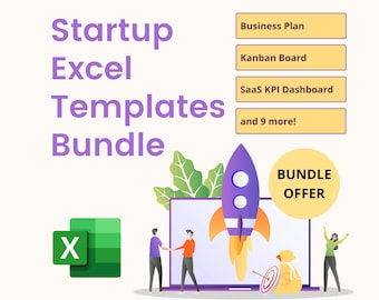 Startup Excel Templates Bundle | Business Tools