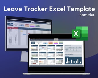 Employee Leave Tracker & Vacation Planner | Excel Template | Absence Tracker | PTO Tracker | Staff Annual Entitlements Sheet