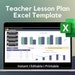 Teacher Lesson Plan Excel Template: Weekly & Daily Planner (digital) - Etsy