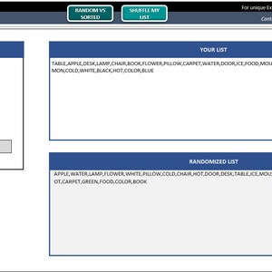 Random Number Generator | Excel Template | Number Generation in Excel ...