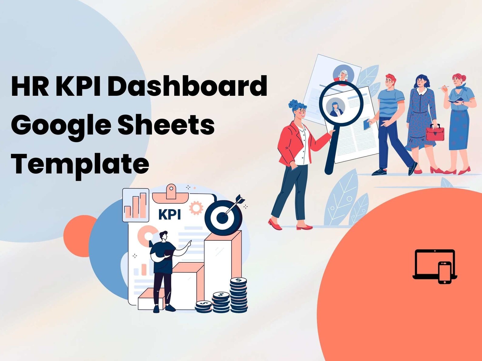 HR KPI Dashboard Google Sheets Template Human Resources KPI Report - Etsy