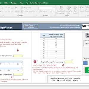 Excel Formulas Practice Exercises Template | Full Package | Practice ...