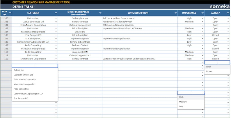 CRM Template Google Sheets Customer Relationship Management - Etsy