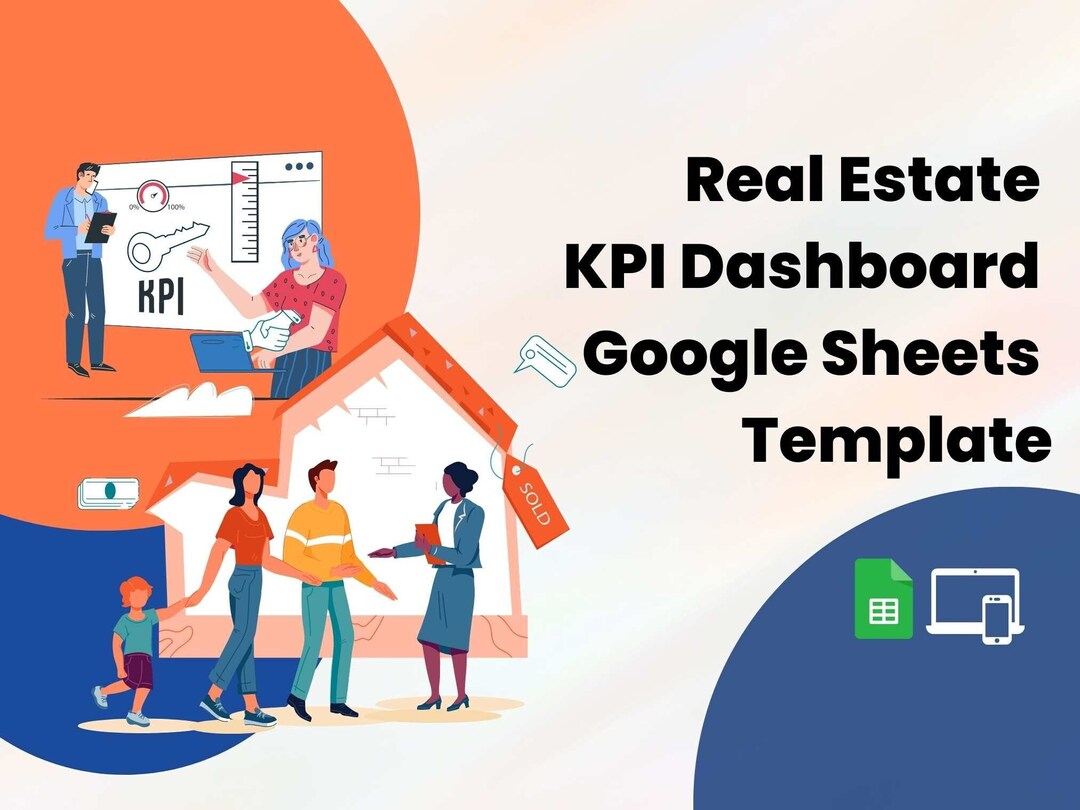 Real Estate KPI Dashboard Google Sheets Template Dynamic Key