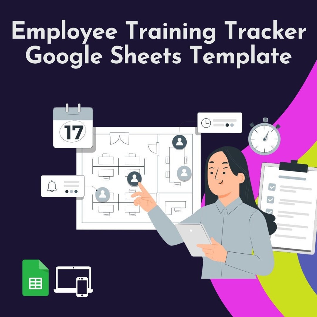Employee Training Tracker | Google Sheets HR Template - Etsy
