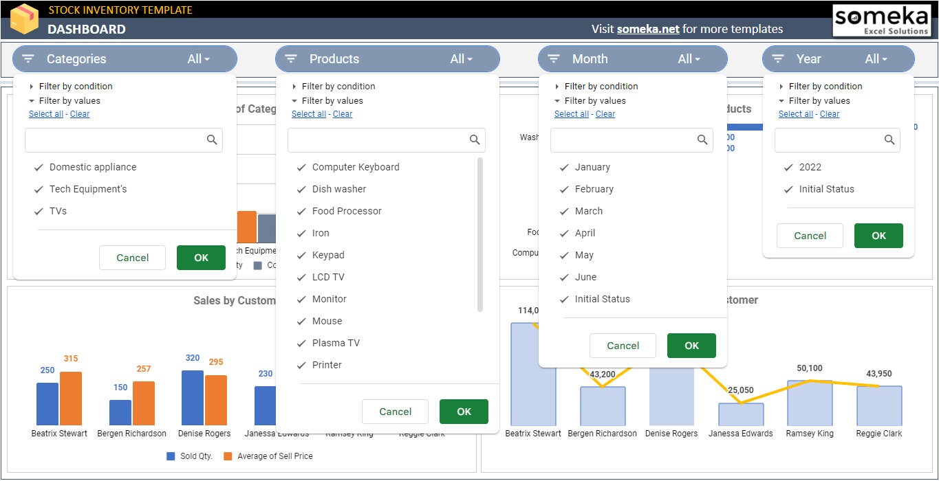 Stock & Inventory Tracker | Stock Tracking in Google Sheets | Stock ...