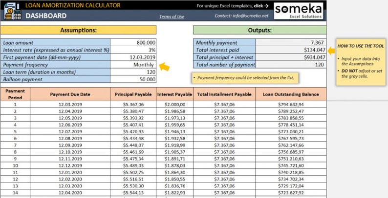 loan amortization calculator excel tool excel template amortization calculator excel download
