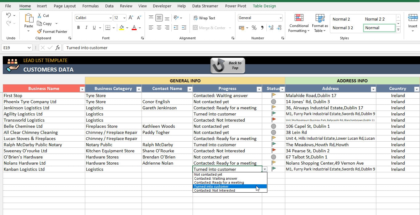 Customer Follow up Sheet in Excel | Customer Follow up | Printable ...