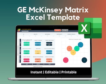 GE McKinsey Matrix Excel Template | 9 Box Investment Model