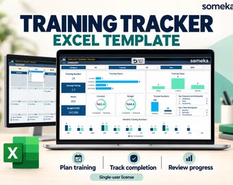 Excel-Vorlage zur Mitarbeiterschulungsverfolgung: Schulungsplan und Kalender