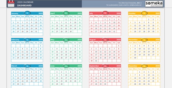 Excel Calander Template from i.etsystatic.com