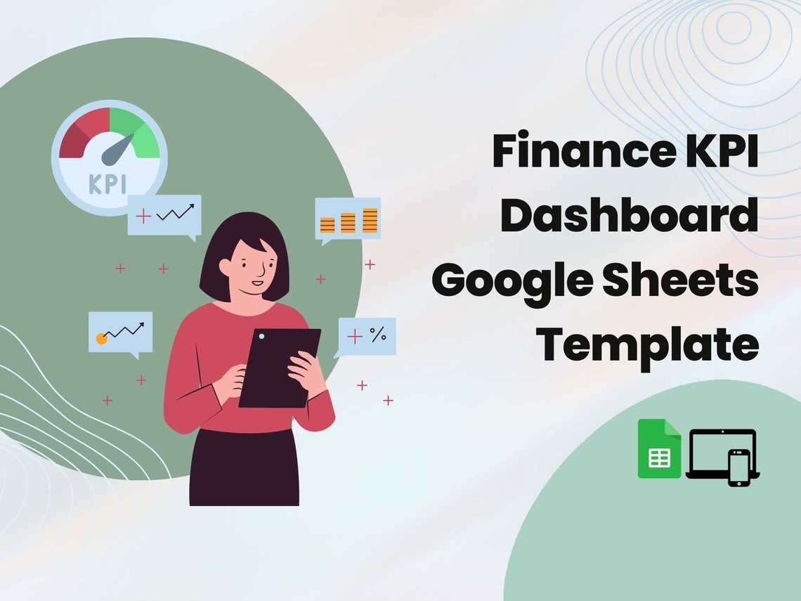 Finance KPI Dashboard | Google Sheets Template | Track Your Financial ...