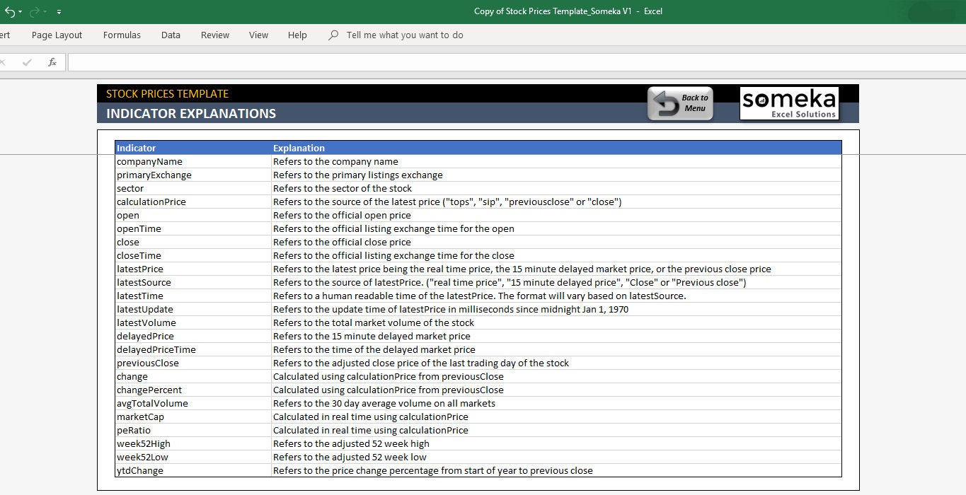 Excel Stock Price Calculator RealTime Stock Quotes Etsy