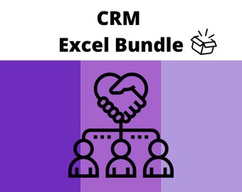 CRM Excel Templates Bundle | Discount | CRM Tools for Customer Success!