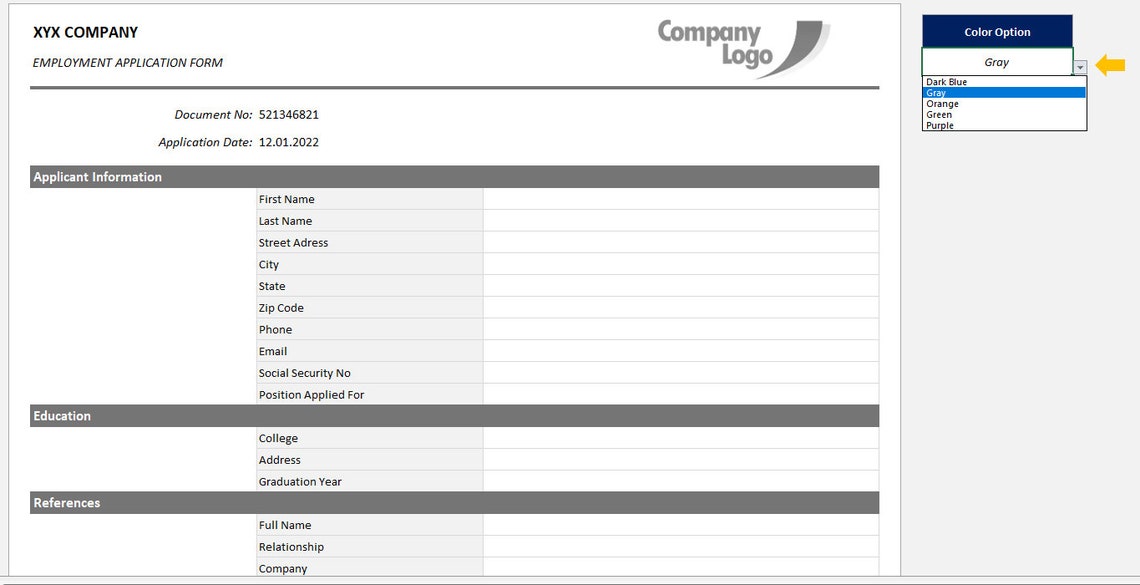 Job Application Excel Template Excel Template Job Application Hiring Job Application Excel Template Excel Template Job Application Hiring