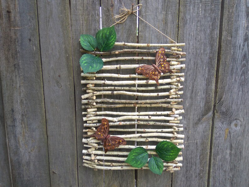 Birch branch decor wall decor birch door hanging wall Etsy