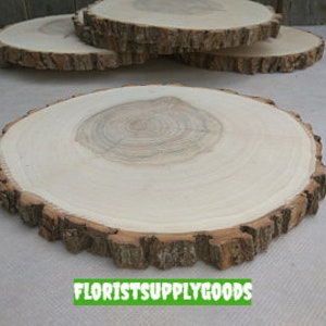 8.5-10 inch Wood Slice, 8.510 willow wood slice,wood coaster image 4