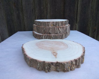 11"-13"wood slab, willow wood slice, approx. 11-13 inch cake stand