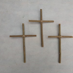 Wooden crosses, Set of 6 willow crosses, willow crosses, Easter crosses, Easter decor