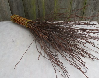 Birch besom, birch tree branches, birch twigs bundle