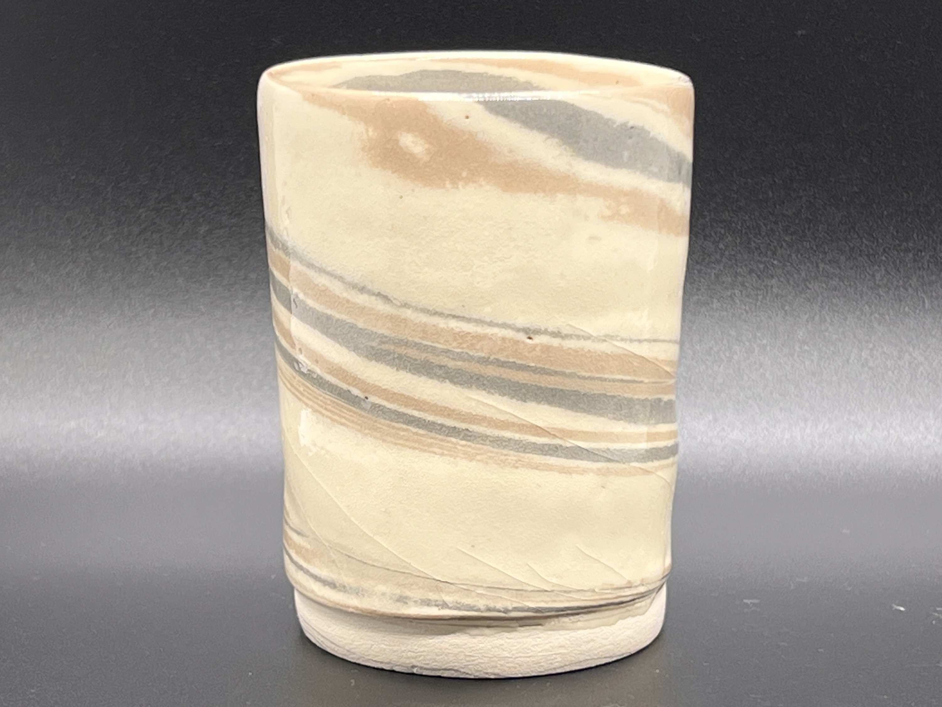 Handmade Ceramic Agateware/Nerikomi Cup