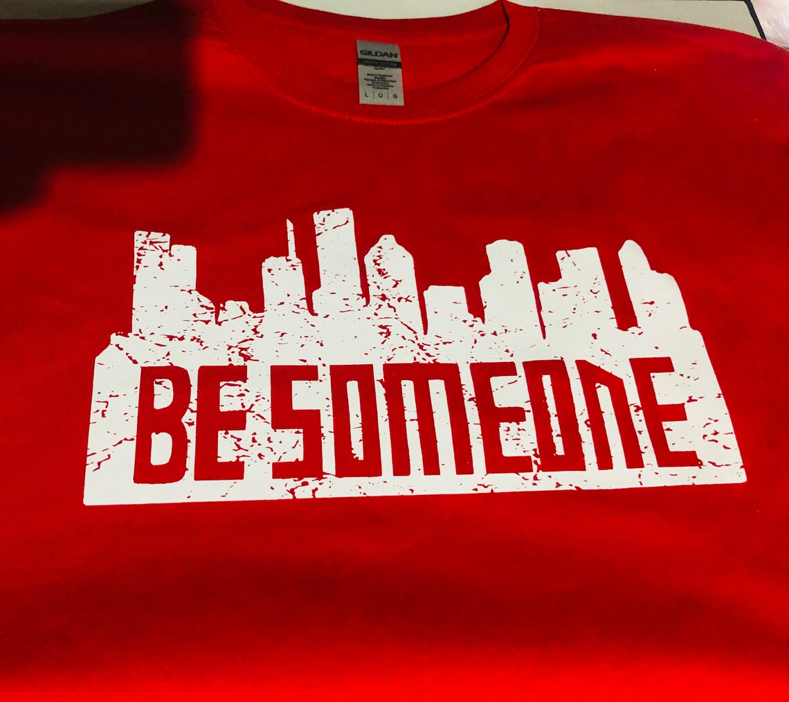 Houston Be someone bridge sign shirts htown Etsy