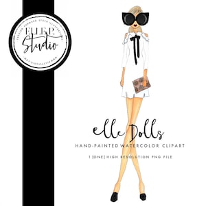 The Cat Eye Collection -&quot;Mary&quot;  Elle P. Doll / Fashion Clipart / Chic Clipart / Trendy Clipart