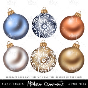 Rote Weihnachtsschmuck Bundle Holiday Clipart Bundle Etsy