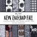 New England Fall Digital Paper Set / Digital Scrapbook Paper / Fall Paper /Glitter Paper /Floral Paper Wallpaper/Backdrop