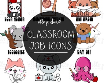 REMOTE CLASSROOM JOB Duties /Clipart for Teachers -18 Files total! Please read below about licensing