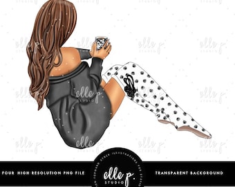 Snowy Day Elle Dolls - Elle P. Dolls - Cozy Elle P. Doll - 4 Dolls included! 2 skin tones included as well!