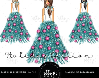 Holiday LIMITED Edition Elle Dolls - Elle P. Dolls - 4 Dolls included! 2 skin tones included as well!