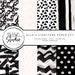 Elle's Signiture Paper Set -Preppy Chic Themed Digital Paper Bundle (Kate Spade Inspired)
