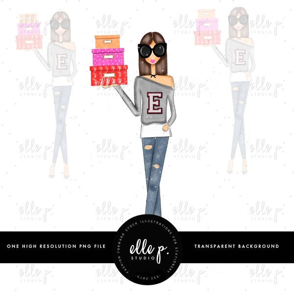 NEW Organize Task Elle P. Doll - Perfect for printing out and using as a planner sticker! Seen in our shop first!